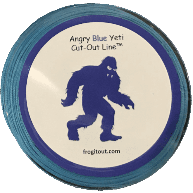 Angry Blue Yeti Cut-Out Line